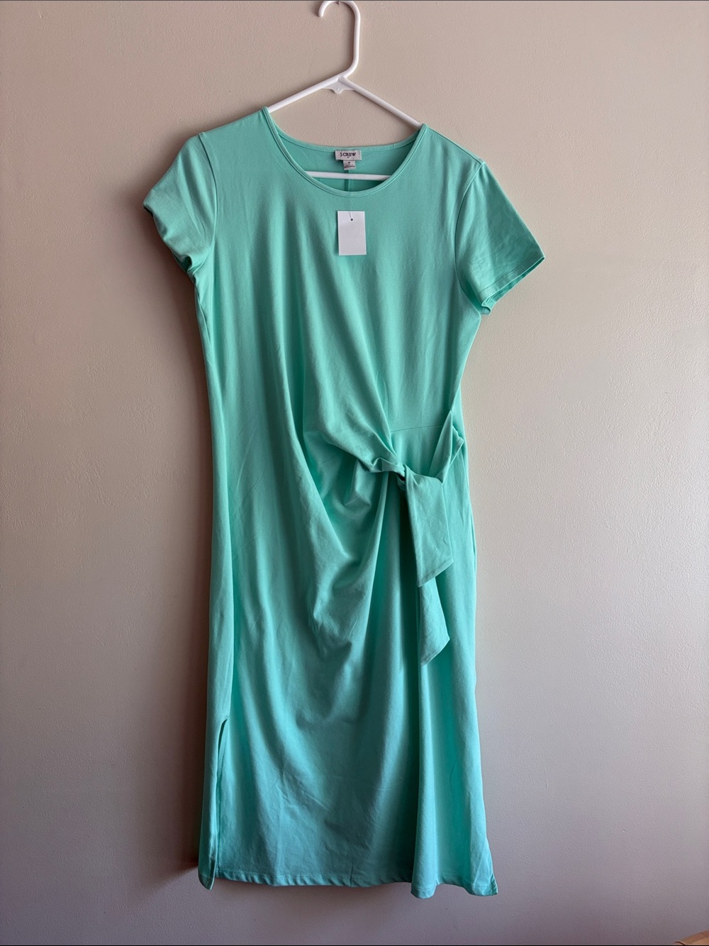 J Crew Tie-Waist Mint Green Dress